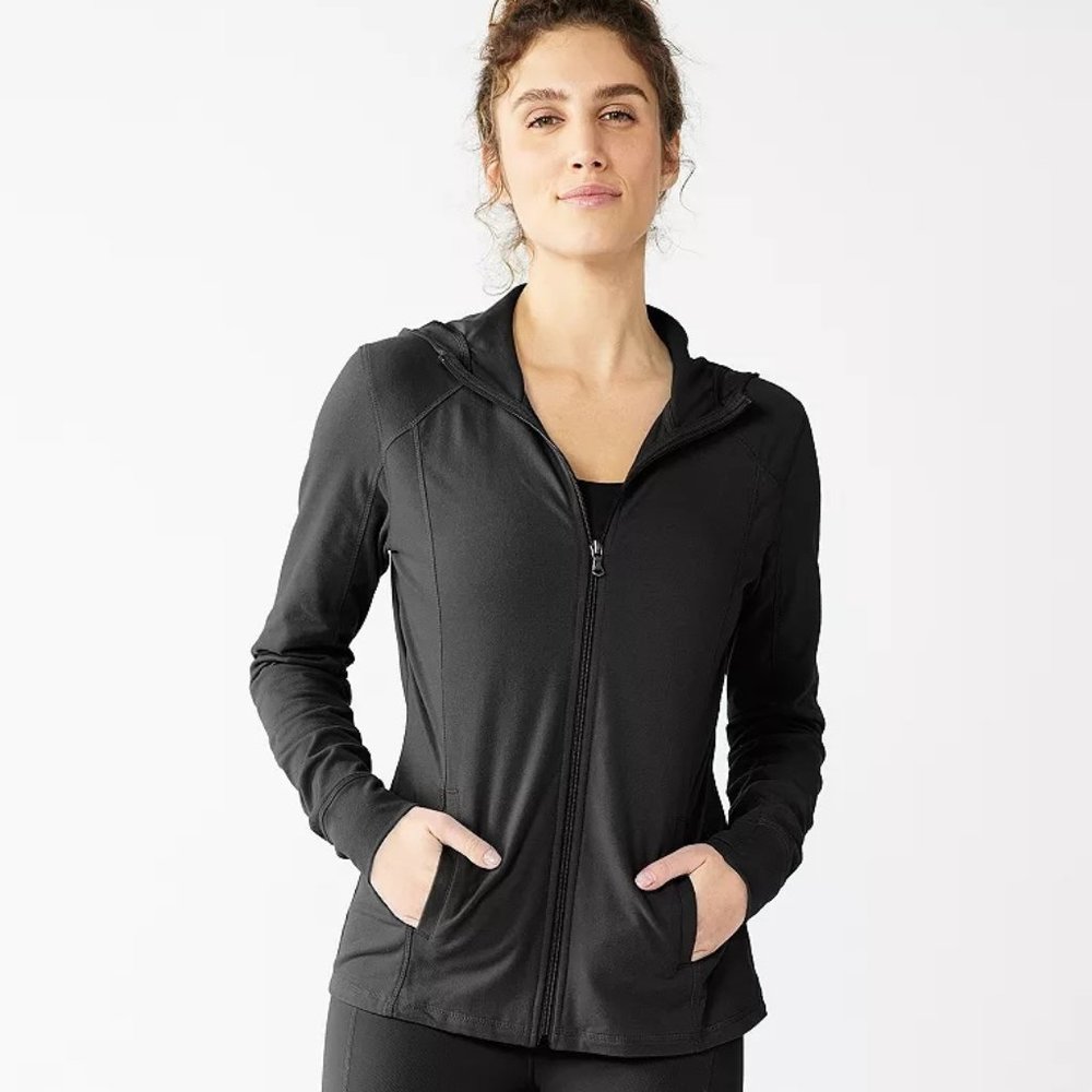 NEW Hooded Jacket Lightweight Running Jogging Workout NWT